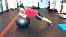 Simple exercise for a great abdominal and core workout: Stability Ball Roll-Outs