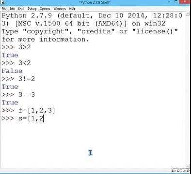 9 PYTHON RELATIONAL OPERATORS