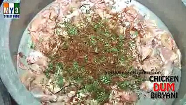 CHICKEN DUM BIRYANI - BEST HOTEL IN HYDERABAD - INDIAN STREET FOOD