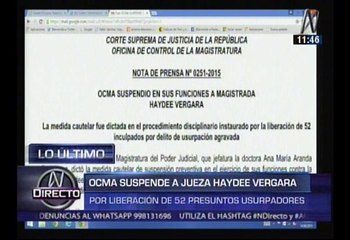 OCMA suspendió de sus funciones a jueza que liberó a 52 delincuentes