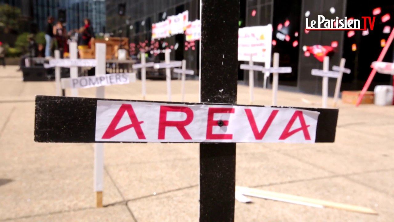 Areva : manifestation contre les suppressions d...