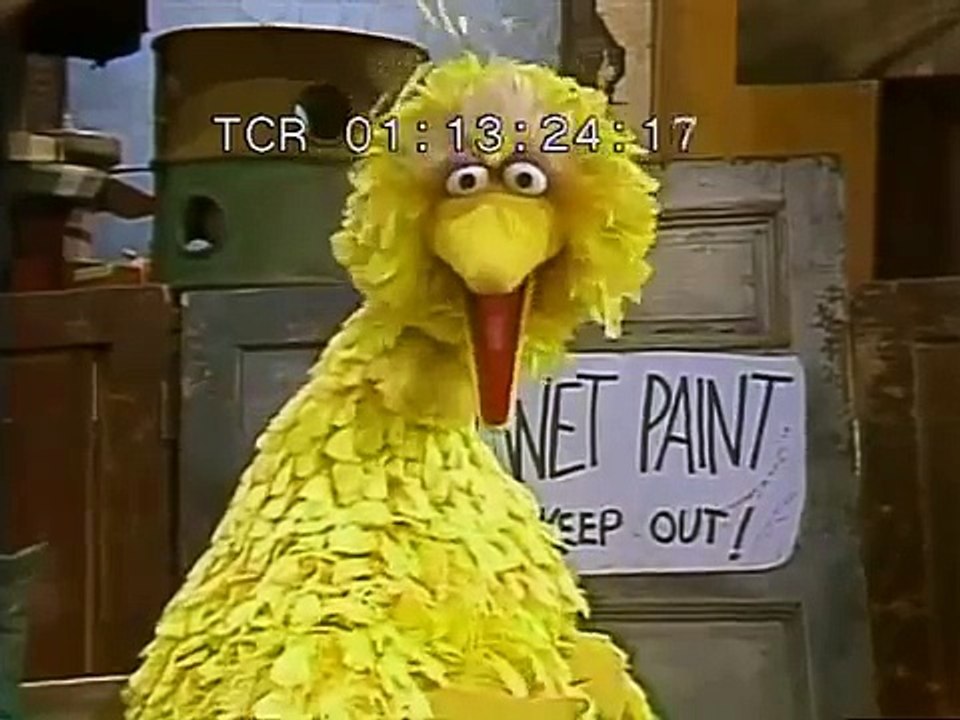 Classic Sesame Street - Big Bird and Tony Danza play tennis