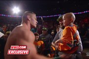 Seven-year-old cancer survivor Kiara Grindrod meets John Cena and Sting- WWE Raw,