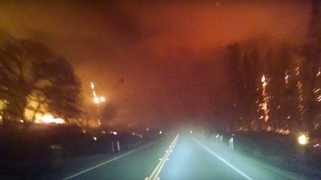 California Fire Footage Looks Like Driving Through HELL | What's Trending Now