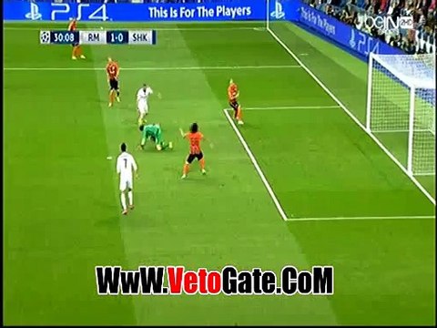 بنزيما يتقدم بالهدف الاول ريال مدريد فى شاختار دونيتسك