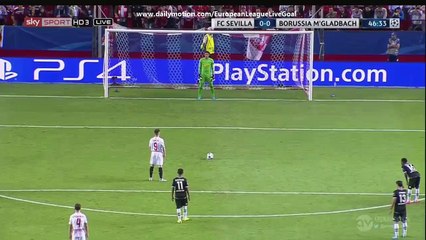 Kevin Gameiro 1:0 Penalty Kick | Sevilla - Borussia Moenchengladbach 15.09.2015 HD