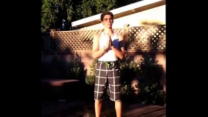 Cameron Boyce doing the Ice Bucket Challenge!