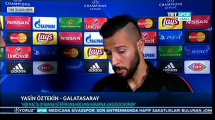 Yasin Öztekin: "Bir şey desem saygısızlık olur..."