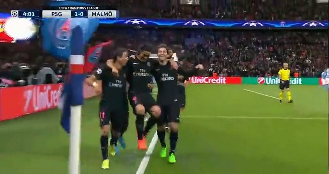 Goal Angel Di Maria - Paris Saint Germain 1-0 Malmoe FF - 15-09-2015 HD