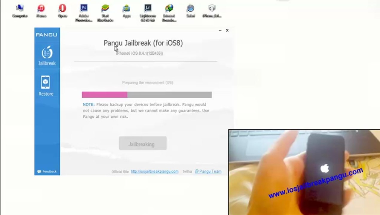 Tutoriel - Jailbreak Untethered iOS 8.4.1,  iOS 8 Utilisation PP Jailbreak pour iPhone,  iPad et iPod Touch