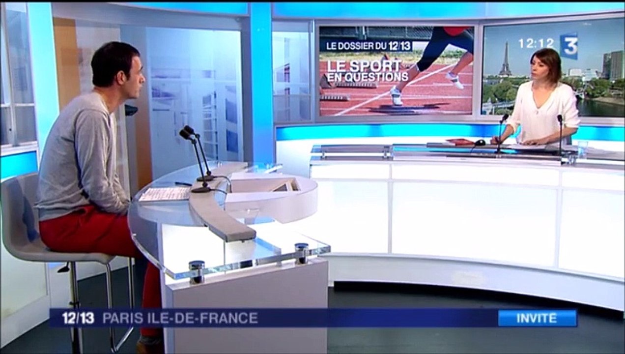 Nicolas Bonnet sur les Jeux Olympiques au JT France3 Paris idf