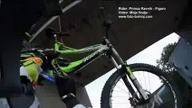 Biker films insane 60m bike dam drop in Slovenia.