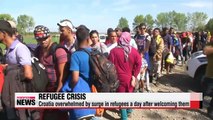 Croatia overwhelmed by surge in refugees