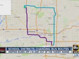 School districts changing bus routes