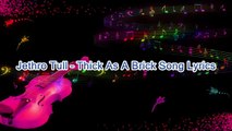 Jethro Tull – Thick As A Brick Song Lyrics