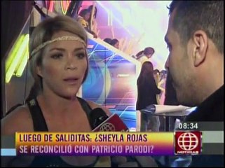 Sheyla Rojas: "Estoy contenta por lo que Patricio hace por mí"