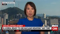 North Korea warns U.S. it's ready to use nuclear weapons 'any time'