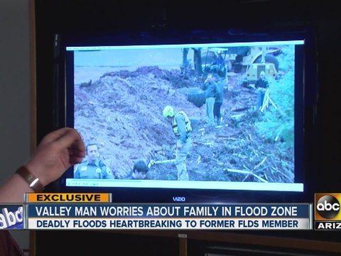 Valley man worries about family in flood zone.