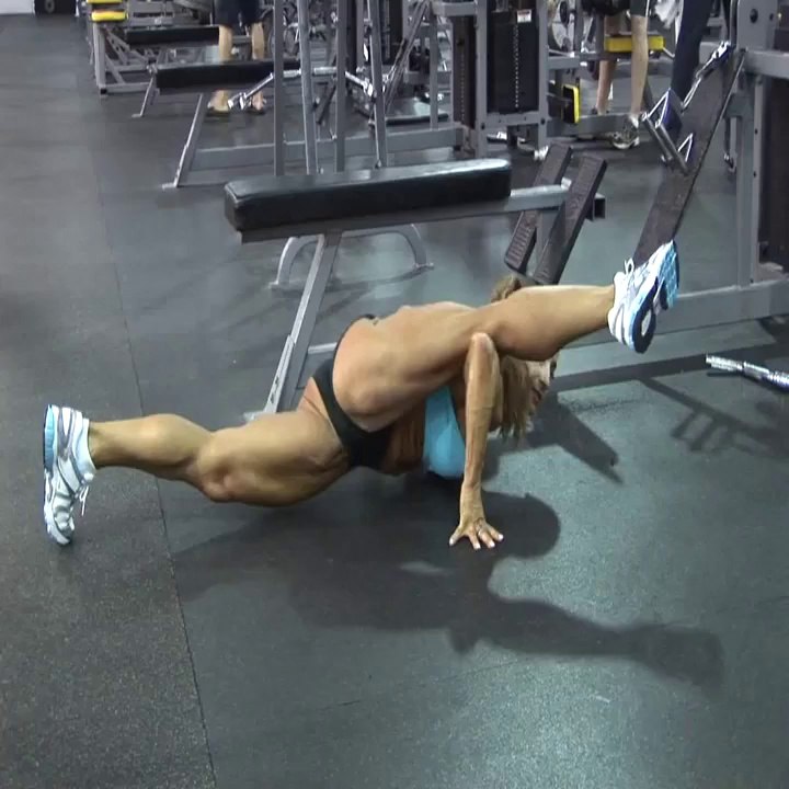 Figure Fitness Model DANKA O'MARA workout GYM TRAINING female bodybuilder