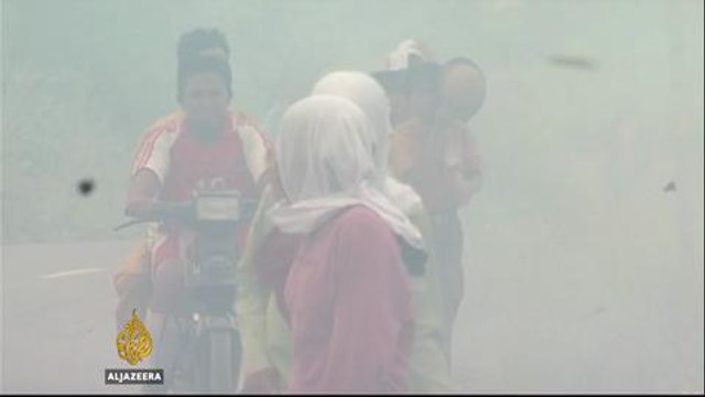 Deliberate forest fires prompt emergency response in Indonesia