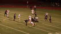 Football player smashes opponent's head with his helmet during High School Game!
