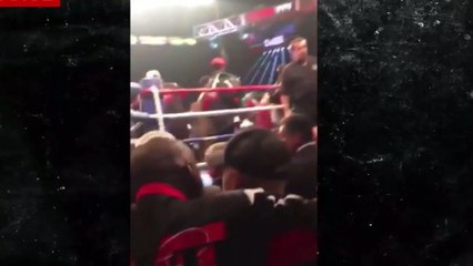 JUSTIN BIEBER se fait virer du Ring par la sécurité après la victoire de Mayweather