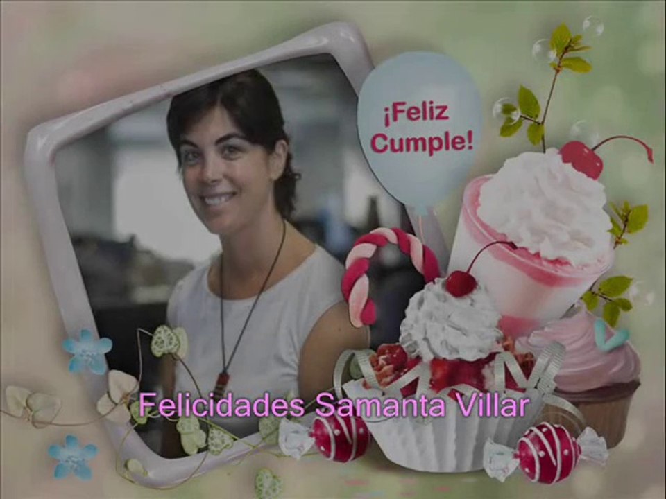 Feliz Cumpleaños Samanta Villar (16-09-2015)