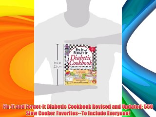 Free DonwloadFix-It and Forget-It Diabetic Cookbook Revised and Updated: 550 Slow Cooker Favorites--To