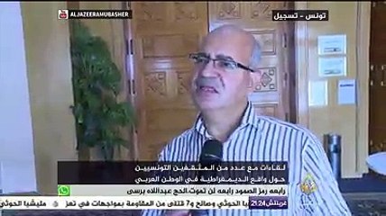 لقاءات مع عدد من المثقفين التونيسيين حول واقع الديمقراطية في الوطن العربي