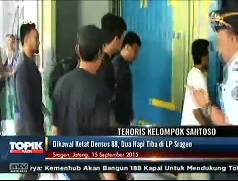 Dikawal Ketat Densus 88, Dua Napi Tiba di LP Sragen
