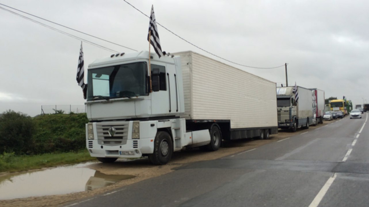 Opération escargot entre Quimper et Lorient