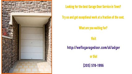 Adger, AL Quality Garage Doors