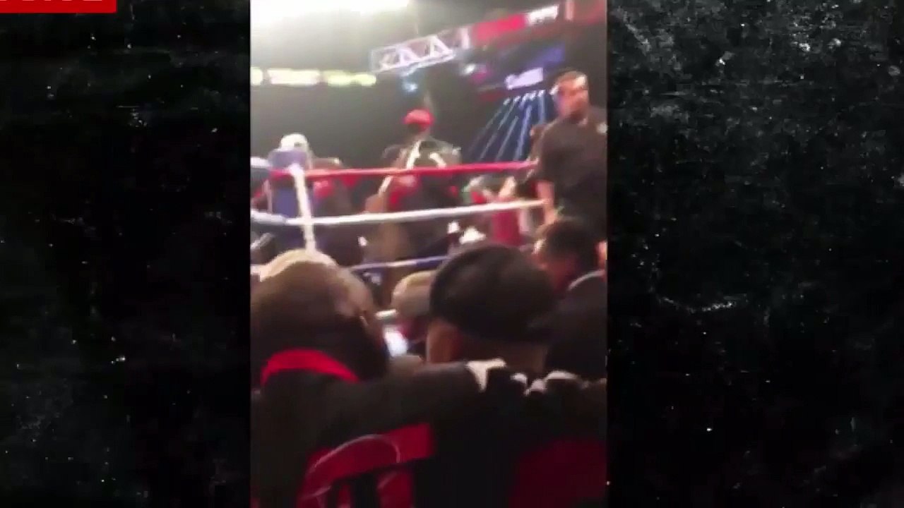 JUSTIN BIEBER se fait virer du Ring par la sécurité après la victoire de Mayweather