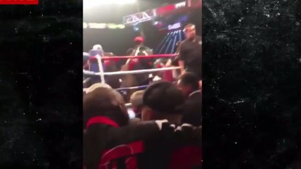 JUSTIN BIEBER se fait virer du Ring par la sécurité après la victoire de Mayweather