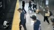 Woman falls face-first onto train tracks in Boston