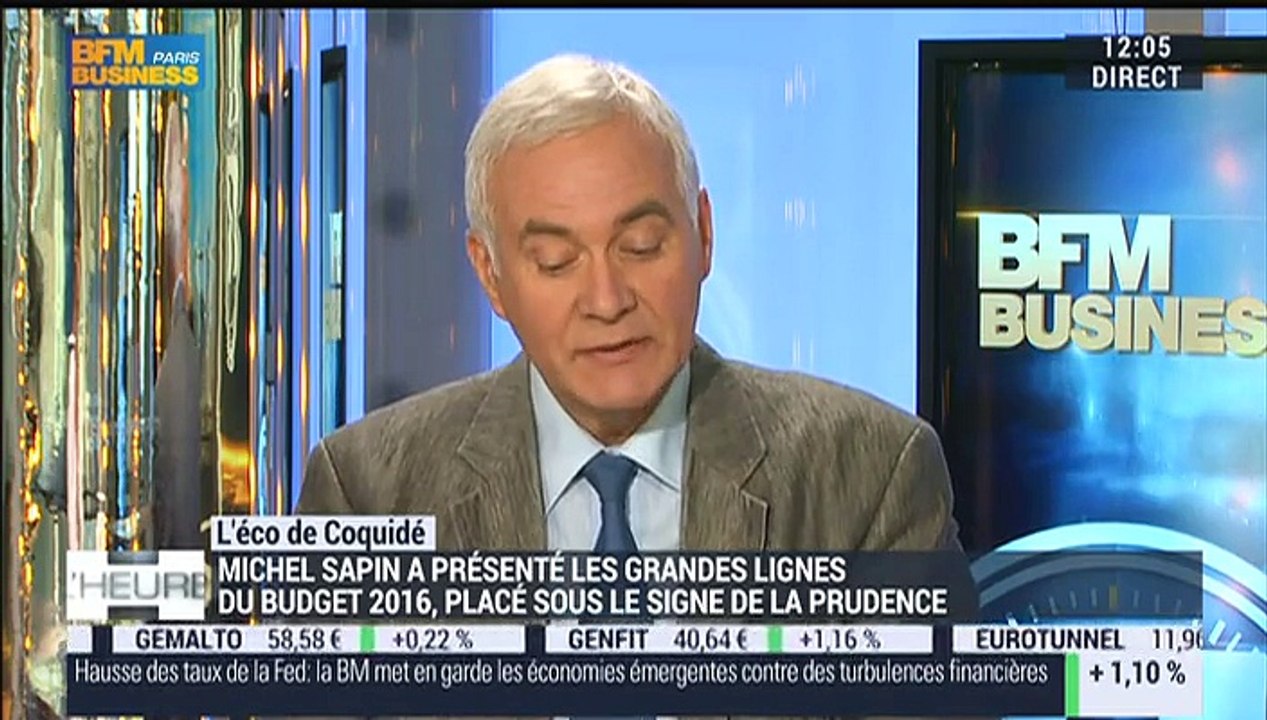 Patrick Coquidé: Budget 2016: le gouvernement joue la carte de la prudence – 16/09