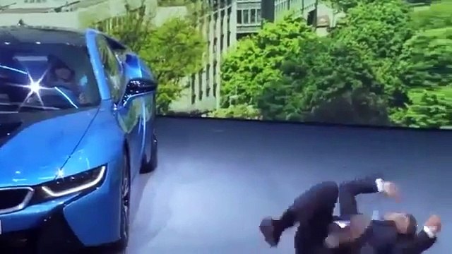 BMW CEO collapses during presentation at auto show
