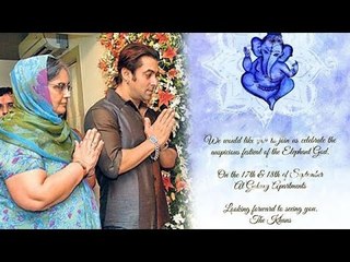 Salman Khan's INVITATION For Ganesh Festival 2015
