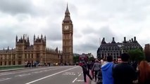 Man Levitates Beside Moving Bus