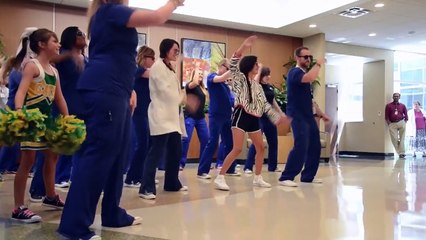 Willis-Knighton Cancer Center Proton Radiation Team Suprises Sophia With The Whip Nae Nae Flashmob