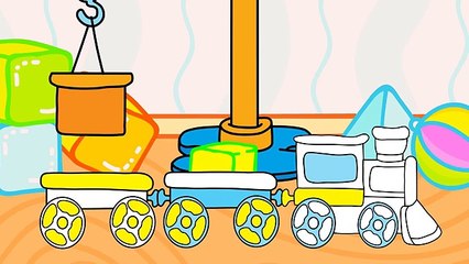 Mes jouets préférés - La grue et le petit train _ Dessins animés en français (360p)