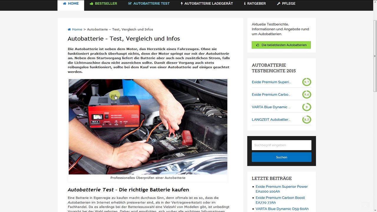 Alles was du über Autobatterien wissen musst