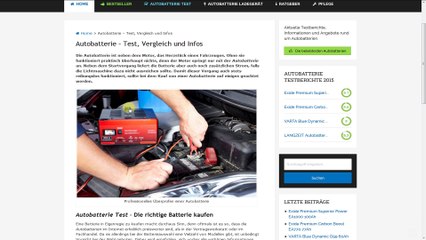 Alles was du über Autobatterien wissen musst