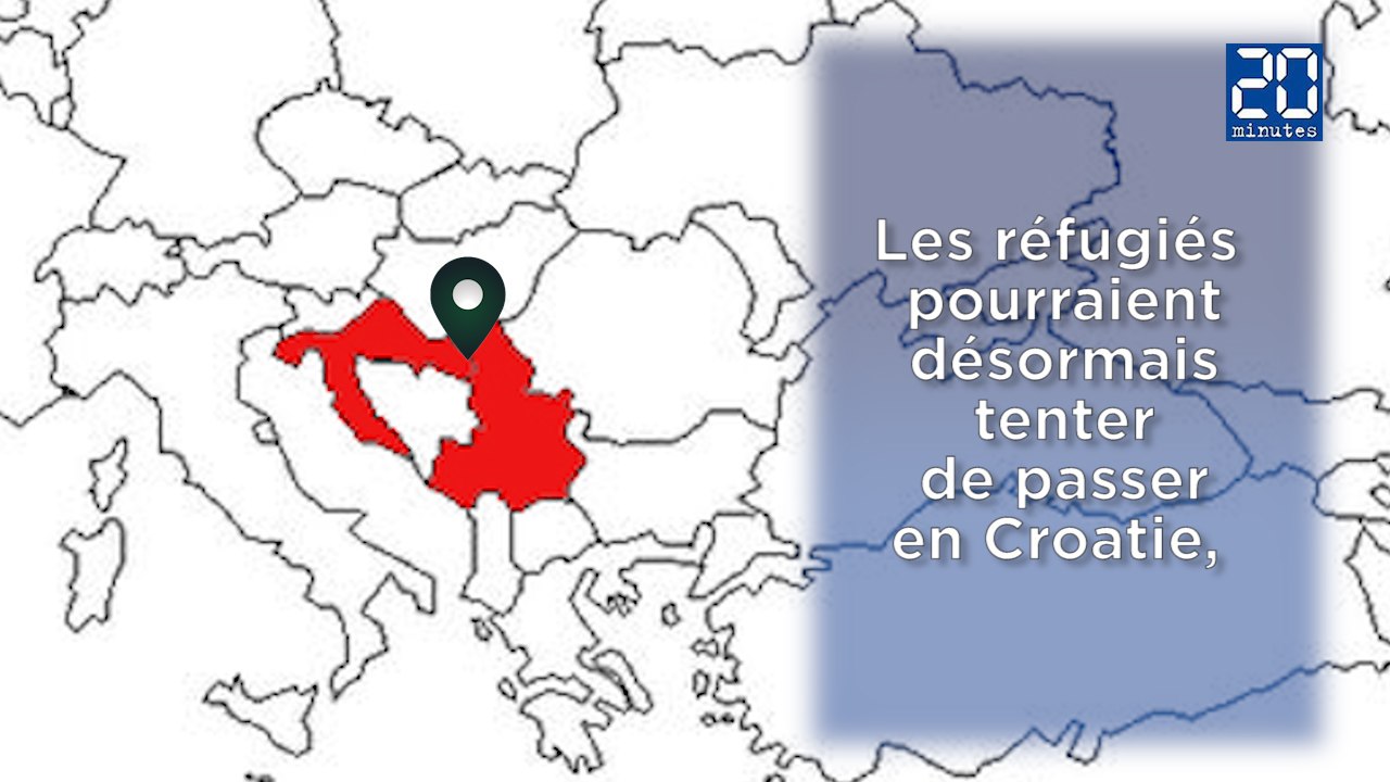 Réfugiés: La route vers l'Allemagne bloquée par la Hongrie (infographie)