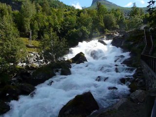 Cascade à Geiranger (Norvège)