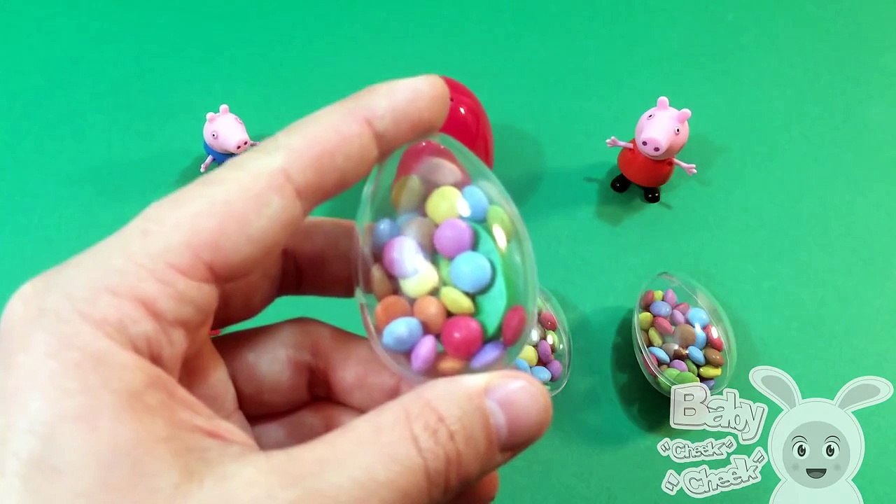 Peppa Pig George Kinder Surprise Egg Learn A Word! Spelling Bathroom Words! Lesson 1