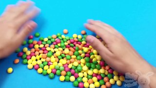 Learn Colours with Mini Skittles Candy Rainbow and Surprise Balls! Lesson 1