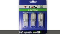 Lot de trois ampoules led G9, 2,5W, 200 lm, 300°, 3000k/4500k/6000k