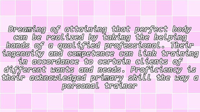 The Coordinated Interdependence Between A Personal Trainer And Its Client