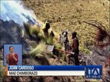Incendio forestal en Chimborazo fue controlado después de cuatro días